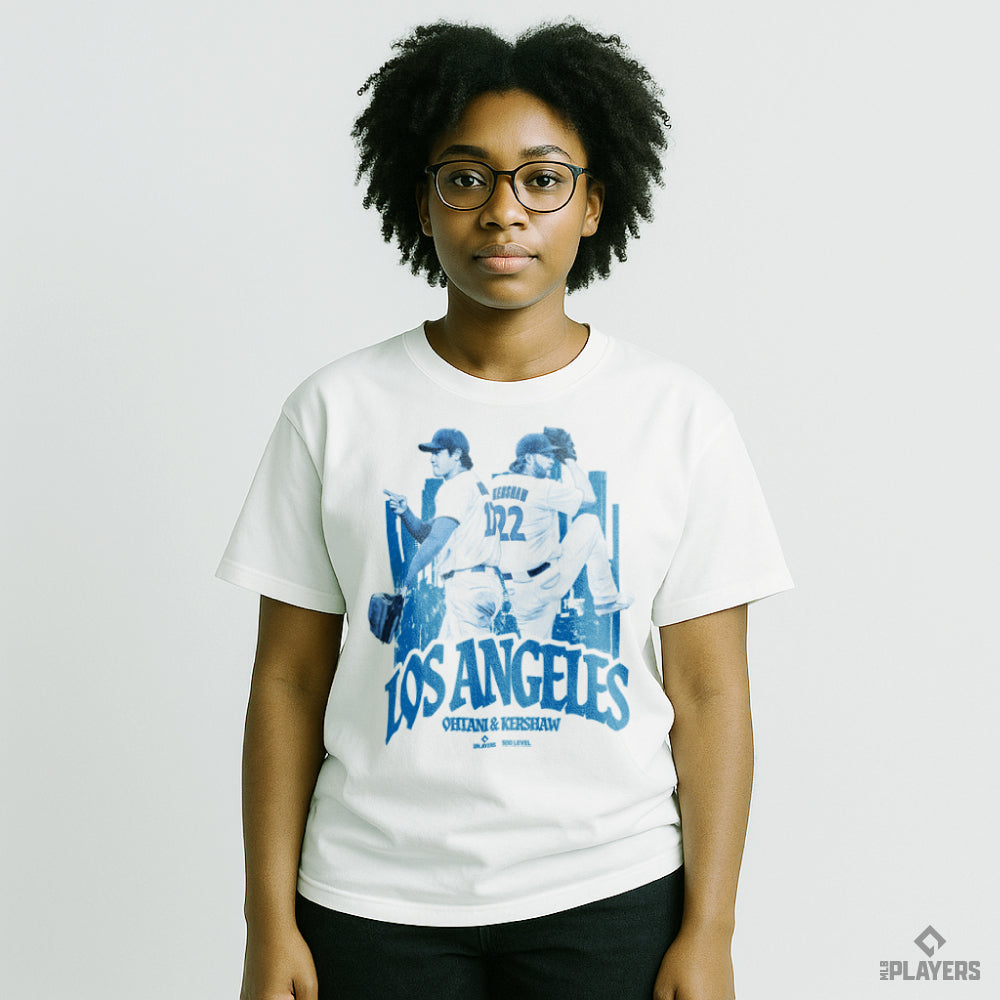 予約販売【大谷翔平/クレイトンカーショー】Shohei Ohtani Clayton Kershaw 『respect』 Tシャツ ホワイト