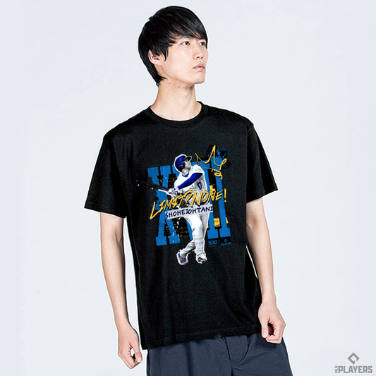 予約販売【大谷翔平】SHOHEI OHTANI『Limit?None!』 Tシャツ 500LEVEL ブラック