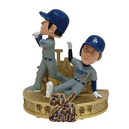 ドジャース 大谷翔平 50-50CLUB デュアルボブルヘッド 5インチ(ヒッティング/ランニング)
