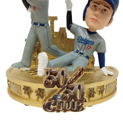 ドジャース 大谷翔平 50-50CLUB デュアルボブルヘッド 5インチ(ヒッティング/ランニング)