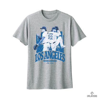 予約販売【大谷翔平/クレイトンカーショー】Shohei Ohtani　Clayton Kershaw   『respect』 Tシャツ グレー