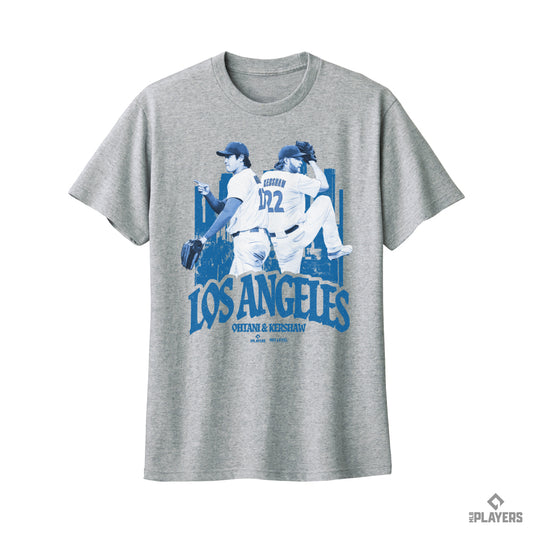 予約販売【大谷翔平/クレイトンカーショー】Shohei Ohtani　Clayton Kershaw   『respect』 Tシャツ グレー
