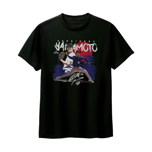 予約販売【山本由伸】YOSHINOBU YAMAMOTO 『Rising Sun』500LEVEL Tシャツ