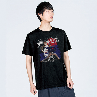 予約販売【山本由伸】YOSHINOBU YAMAMOTO 『Rising Sun』500LEVEL Tシャツ