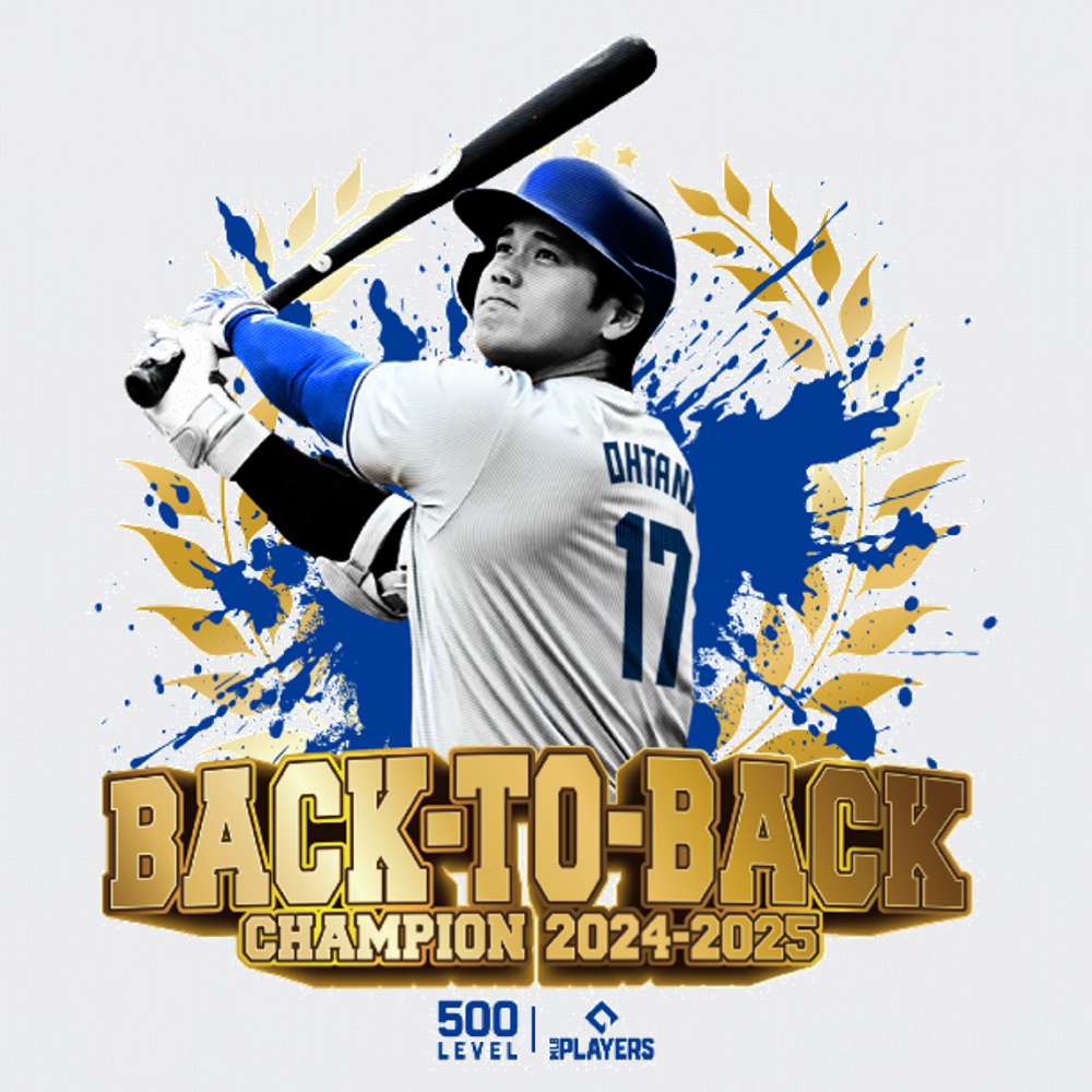 予約受付受付終了【大谷翔平】SHOHEI OHTANI『BACK TO BACK 2024-2025 CHAMPION』　Tシャツ　500LEVEL 　ホワイト
