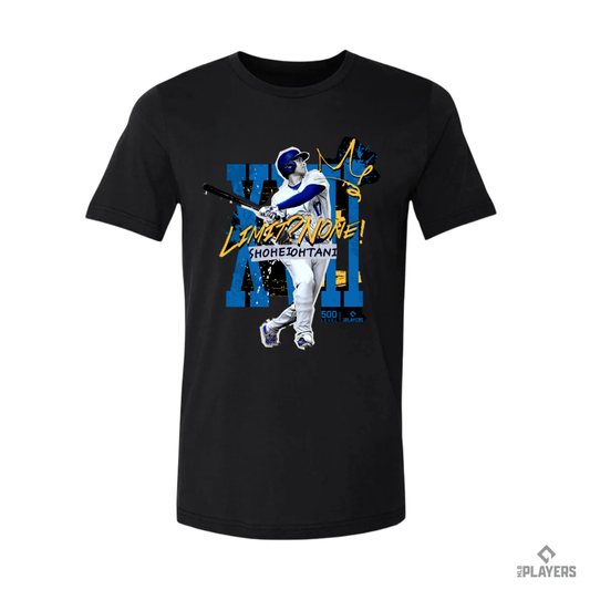 予約受付受付終了【大谷翔平】SHOHEI OHTANI『Limit？None！』　Tシャツ　500LEVEL 　ブラック