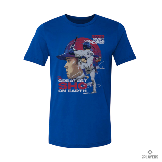 予約受付受付終了【大谷翔平】SHOHEI OHTANI『2025 MVP』　Tシャツ 500LEVEL  ロイヤルブルー