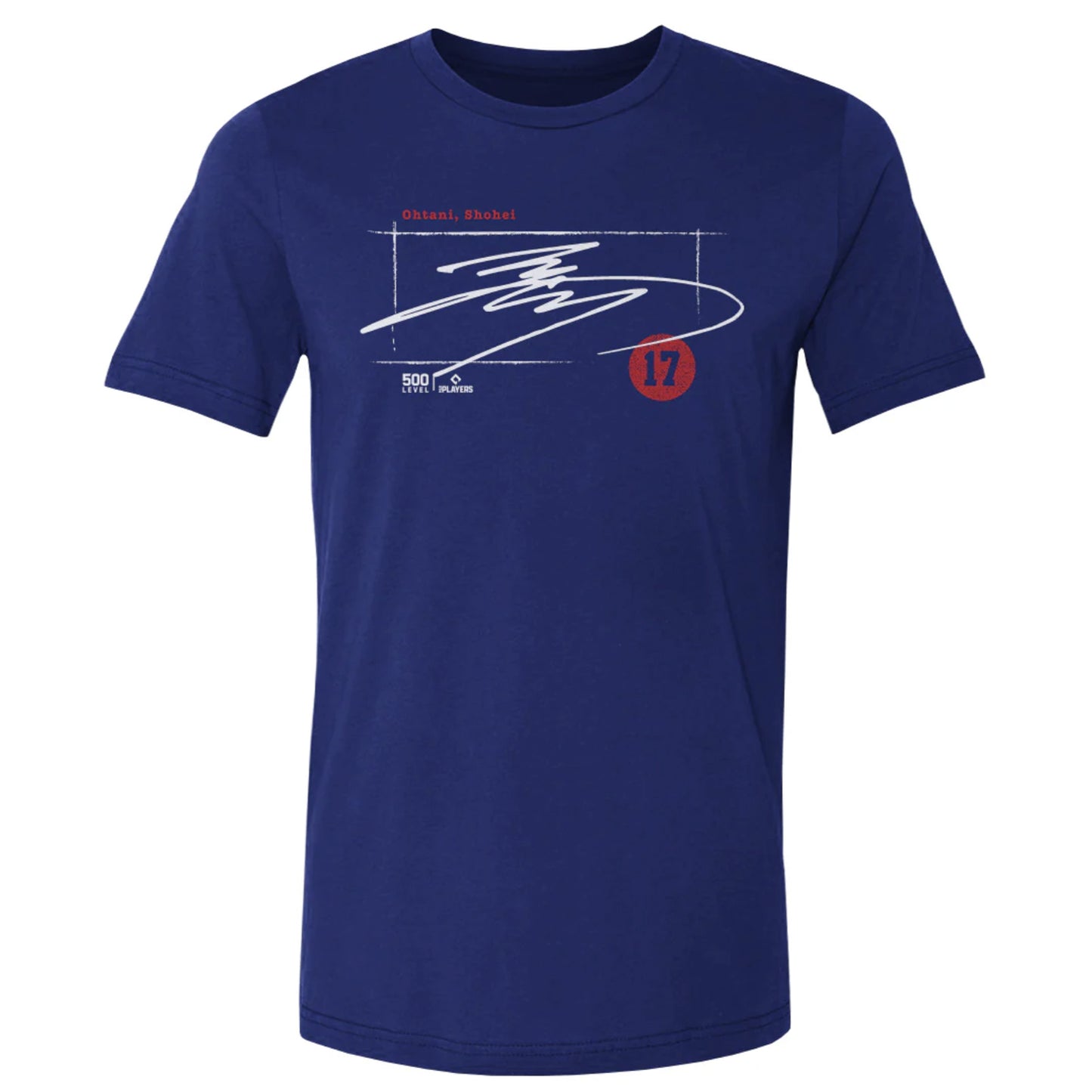 大谷翔平Tシャツ【500LEVEL】Shohei Ohtani 「Los Angeles D Signature WHT」 Tシャツ